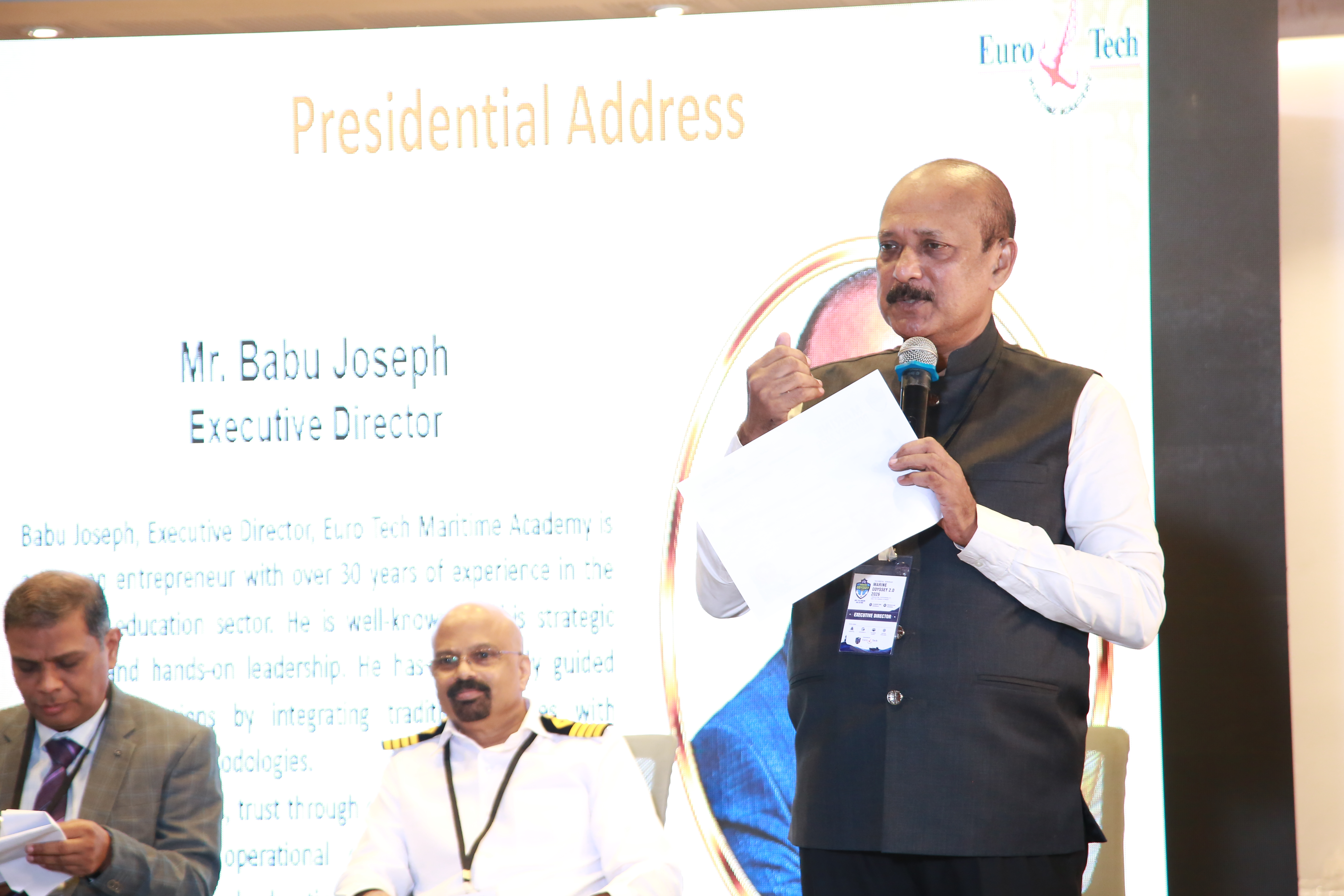Presidential Address by Executive Director Shri Babu Joseph